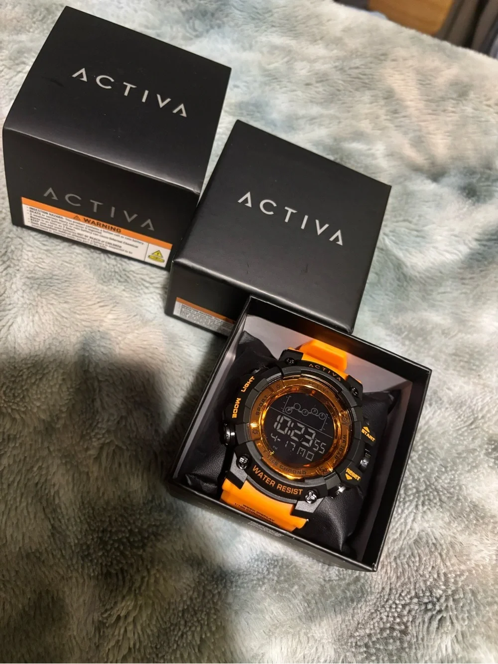 Activa X Invicta Digital Unisex Watch - 50mm, Orange (ACW8082-009)